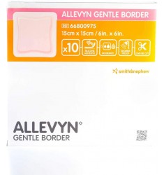 New Allevyn Gentle Border Lite 15cm x 15cm (10s) - Free Delivery